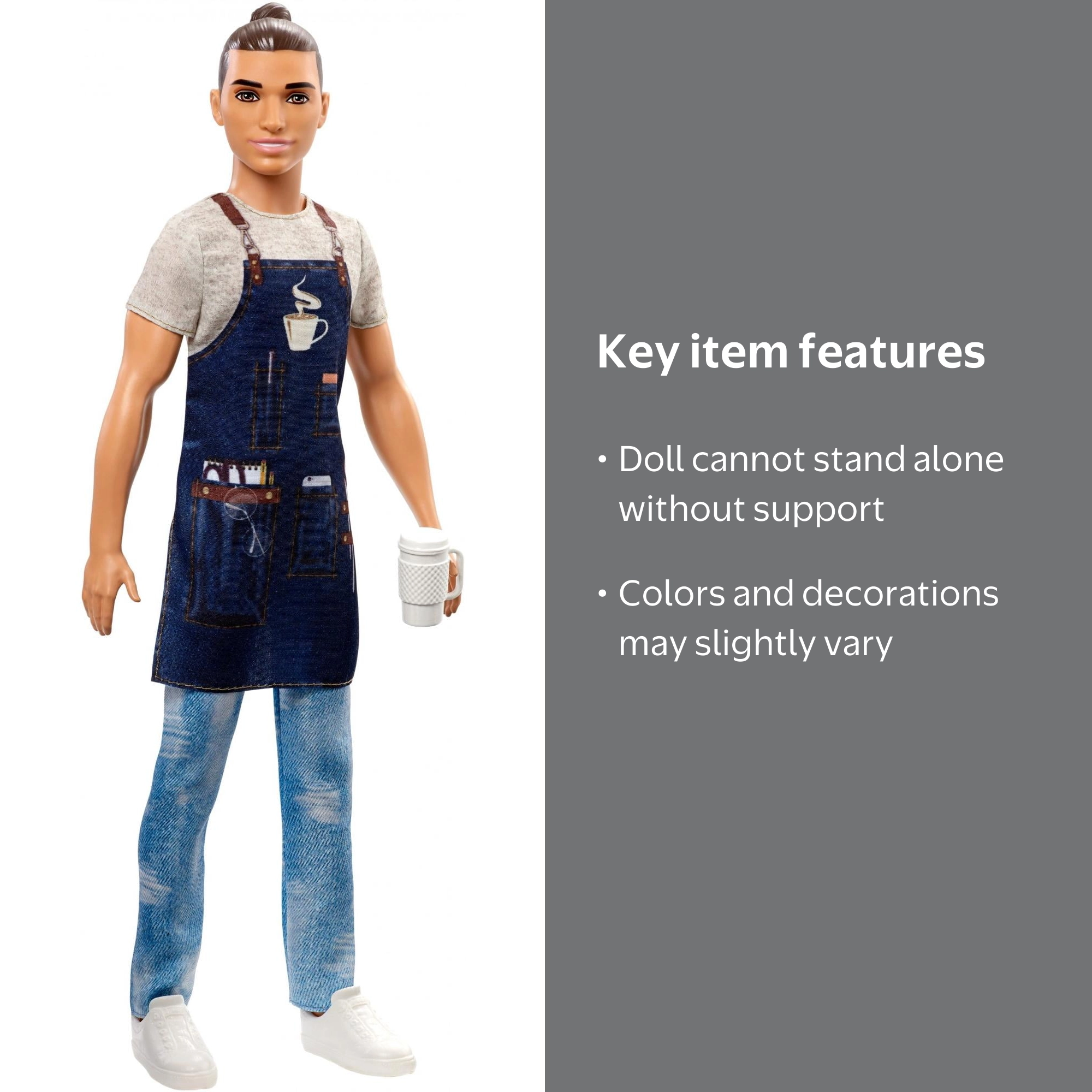 Barbie Ken Careers Barista Doll for Boys - Walmart.com