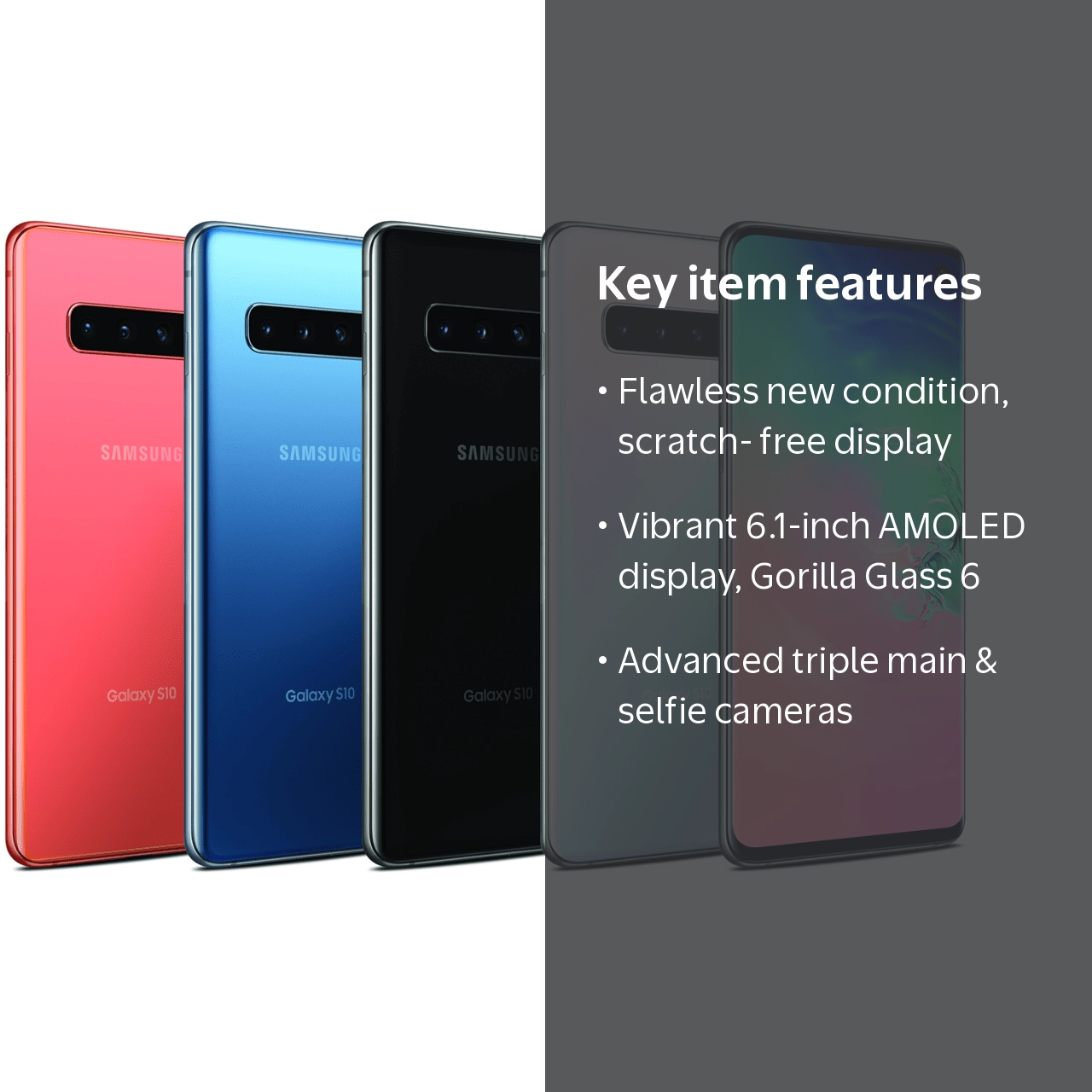 Pre-Owned Samsung GALAXY S10 128GB 512GB SM-G973U1 All Colors