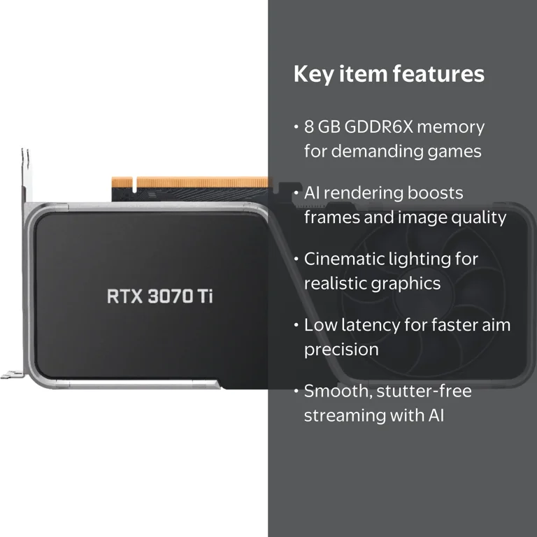 NVIDIA GeForce RTX 3070 Ti Founders Edition 8GB GDDR6X Graphics