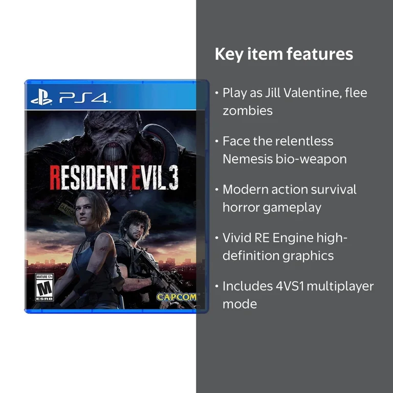 Resident Evil 3 (Playstation 4) - Walmart.com