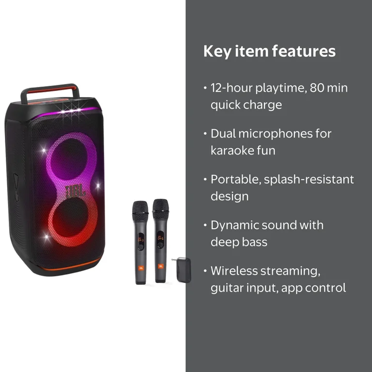 JBL PartyBox Club 120 Portable Party Speaker with Wireless Two