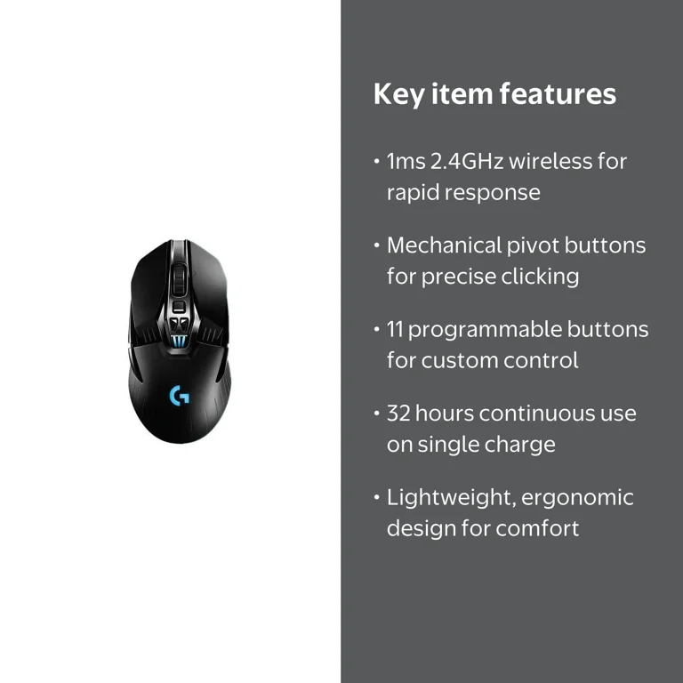 G900 Chaos Spectrum Mechanical Gaming Mouse with Programmable