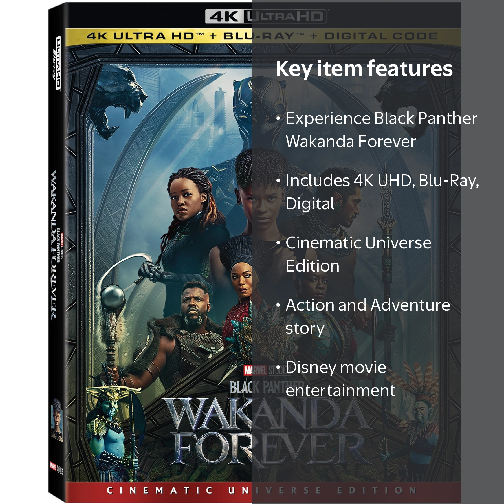Disney's Marvel Studios Black Panther: Wakanda Forever (4K UHD +