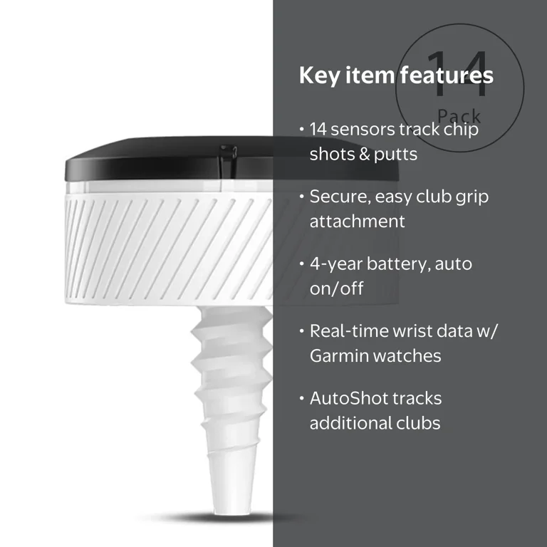 GARMIN, Golf Watch Tracking Sensor, CT10, Black and White