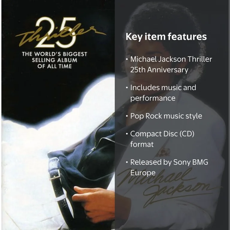 Sony BMG Europe, Michael Jackson - Thriller 25th Anniversary, CD