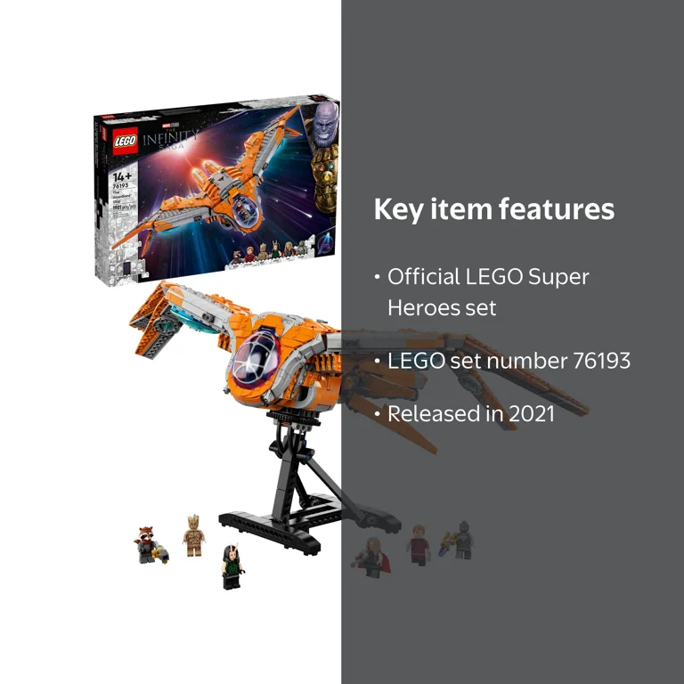 LEGO Marvel The Guardians' Ship 76193 Large Avengers Spaceship