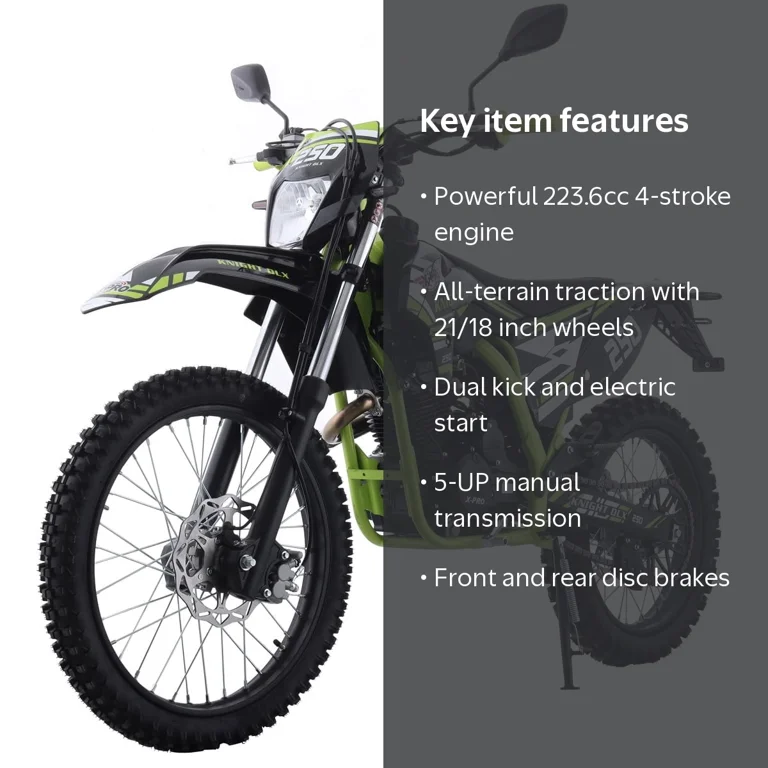 X-Pro Knight DLX 250 Dirt Bike Zongshen Brand Engine with All