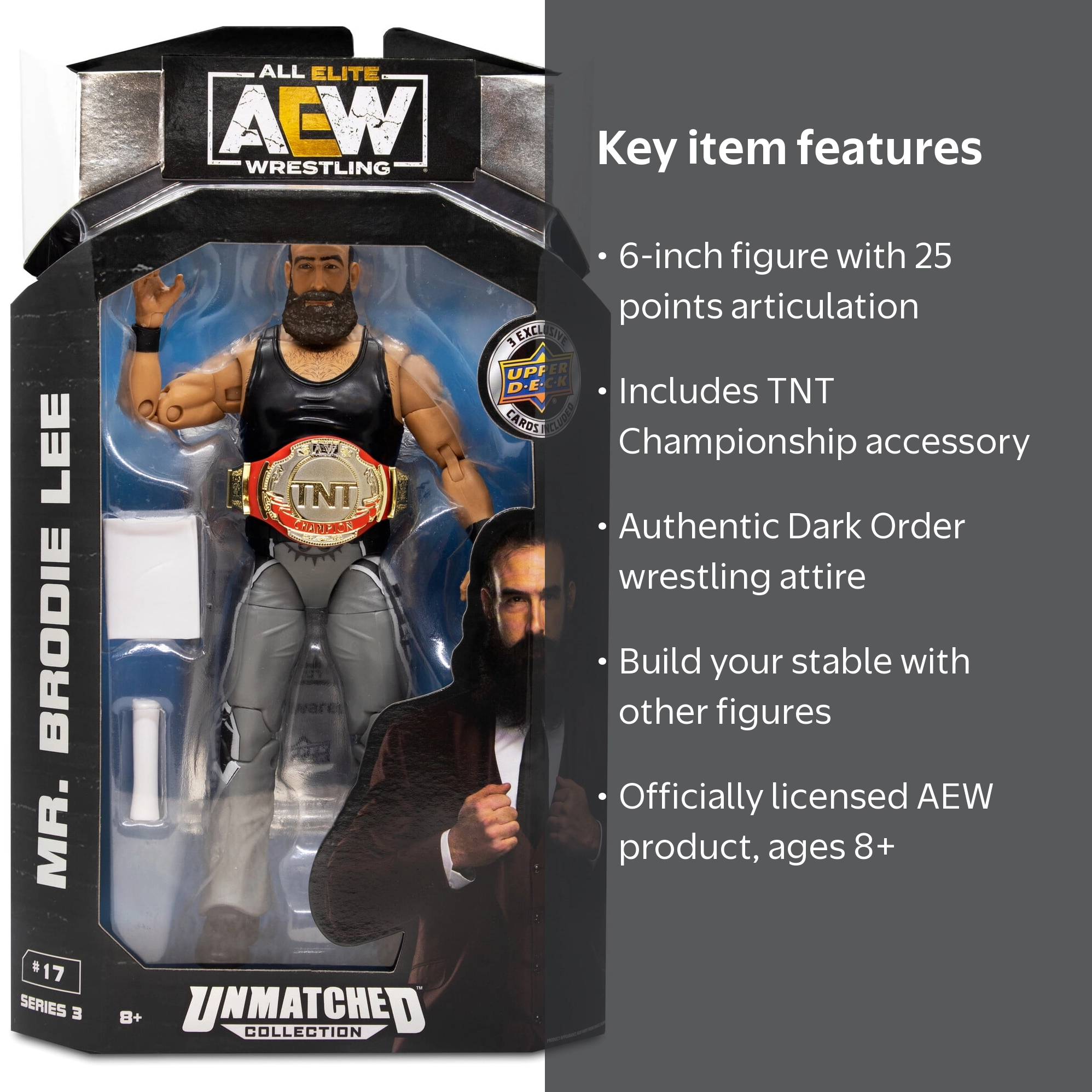 AEW Unmatched - 6 inch Brodie Lee Figure with Accessories