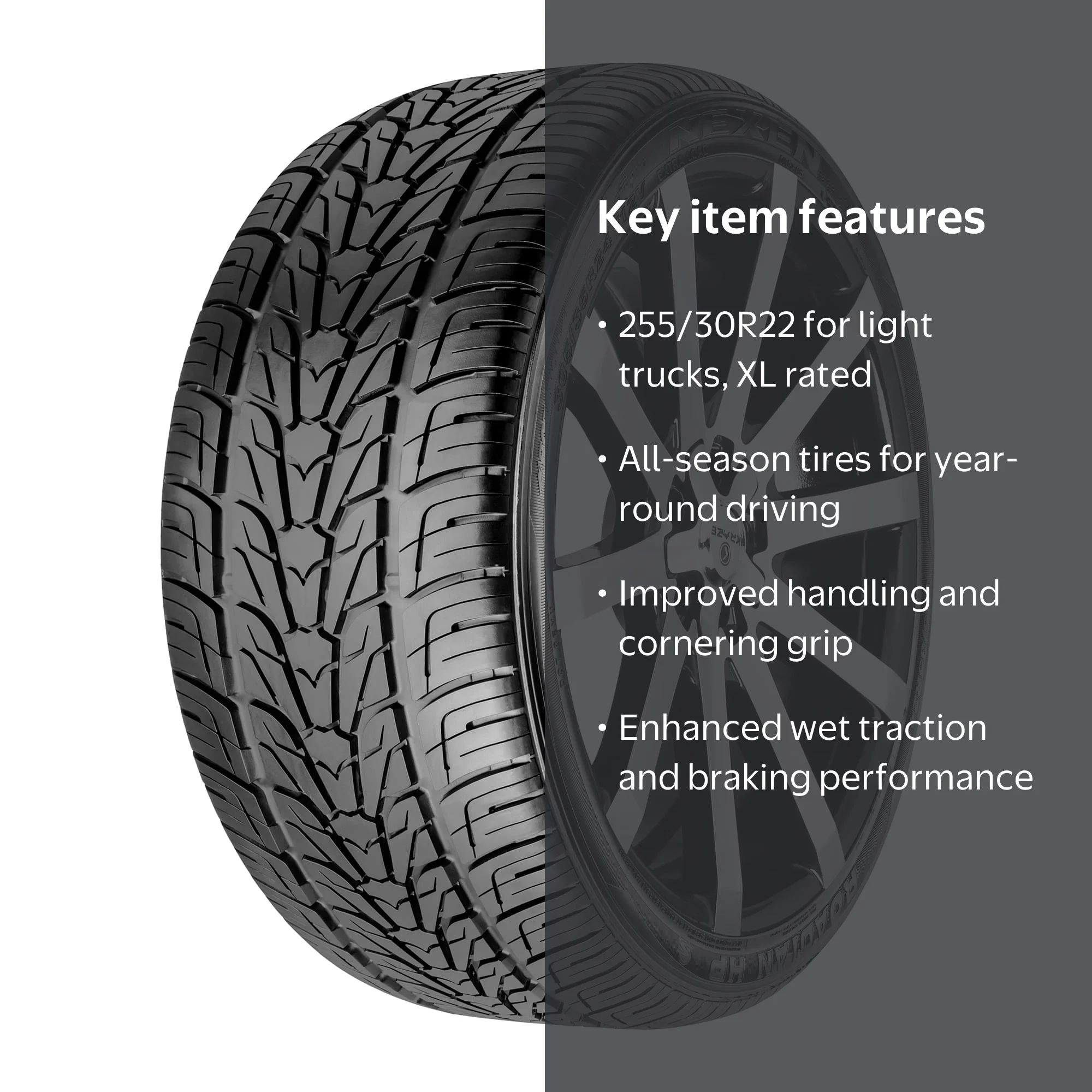 Nexen Roadian HP Sport 255/30R22 95V XL Light Truck Tire - Walmart.com