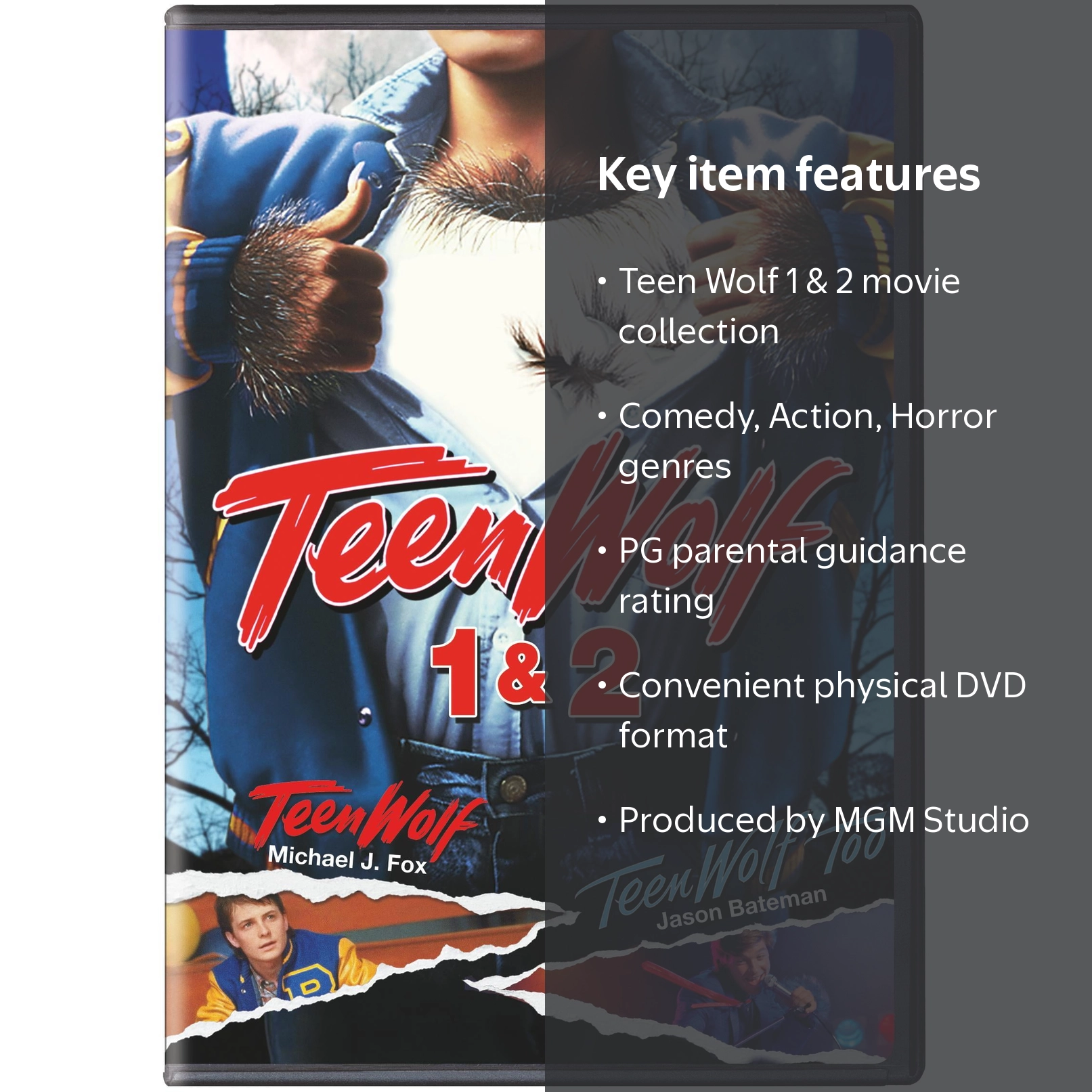 SDS Teen Wolf DVD Set, Seasons 1 and 2, Comedy Action Horror, PG