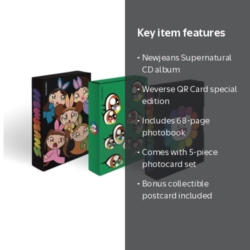 Newjeans - Supernatural - Weverse QR Card Version - incl. 68pg