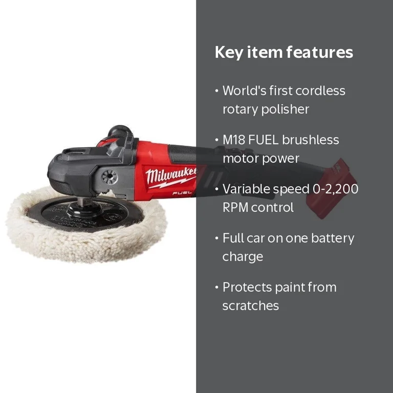 m18 fuel milwaukee cordless polisher m18