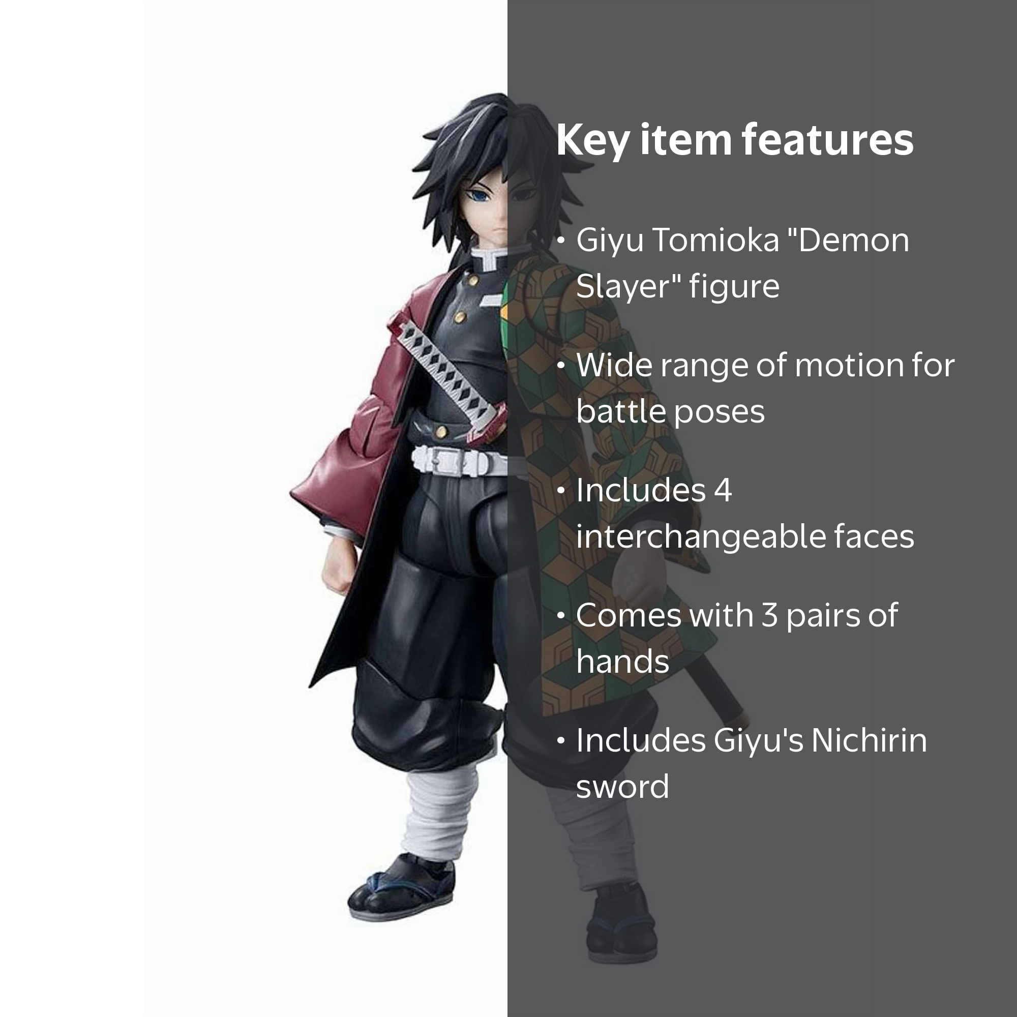 Bandai Demon Slayer: Kimetsu no Yaiba S.H.Figuarts Giyu Tomioka