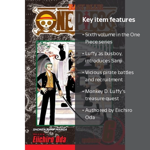 One Piece One Piece, Vol. 6, Book 6, (Paperback) - Walmart.com