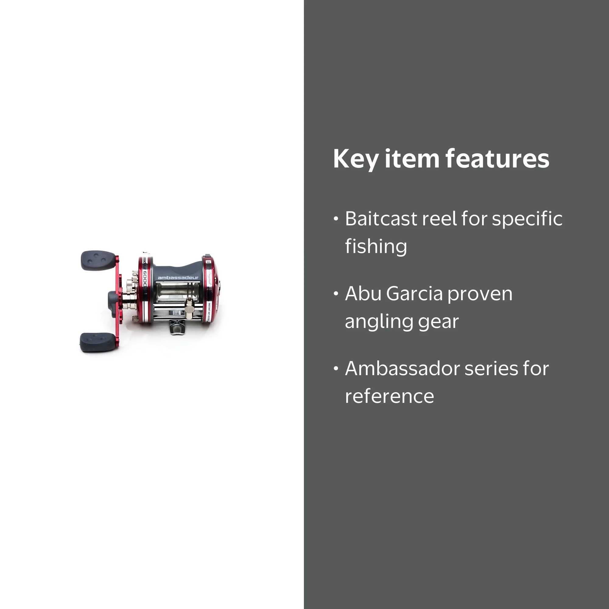 abu garcia 6000 baitcaster Abu Garcia 1ambassador Baitcast Reel