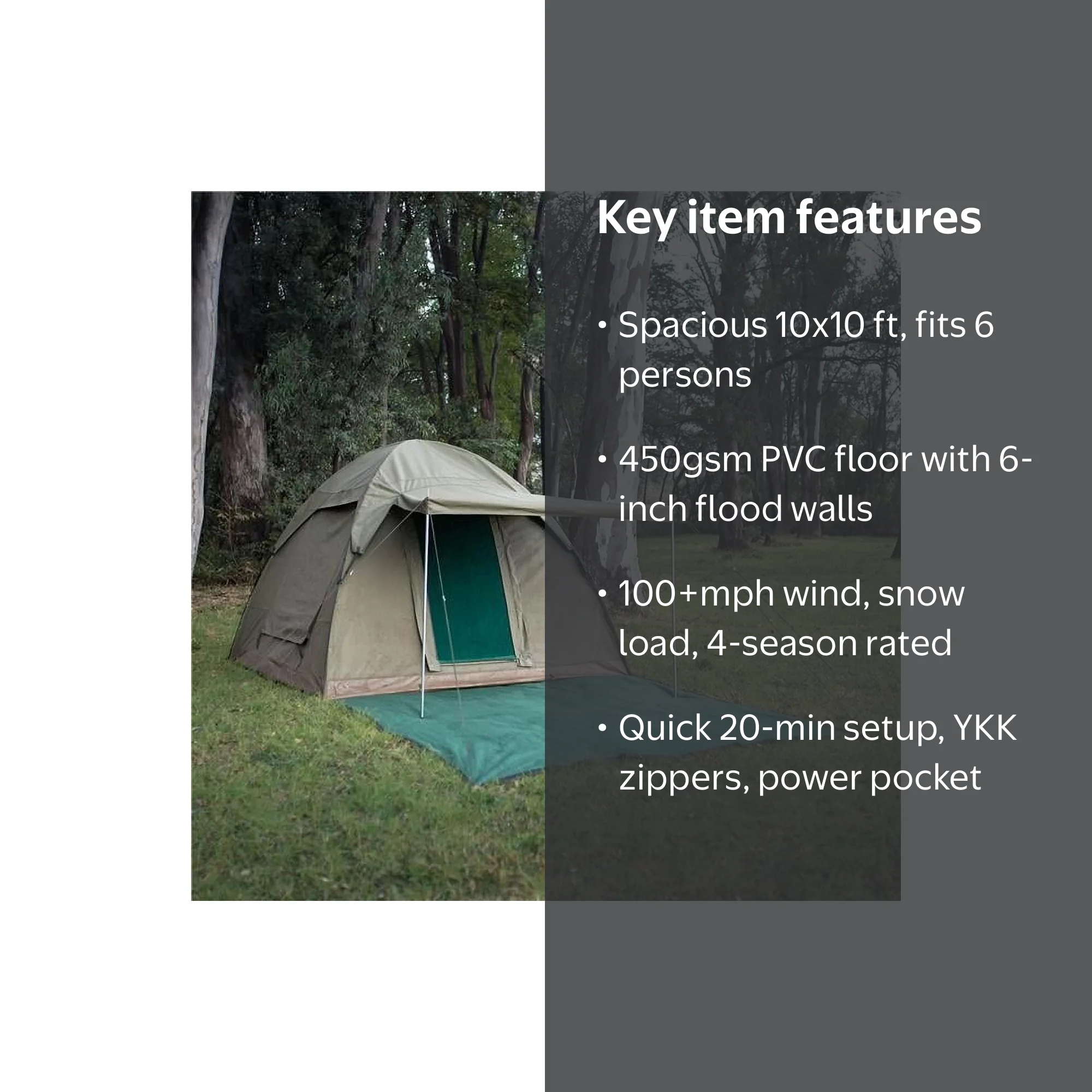 Bushtec Adventure Alpha Kilo 4000 Insulated Winter Season 6 Person
