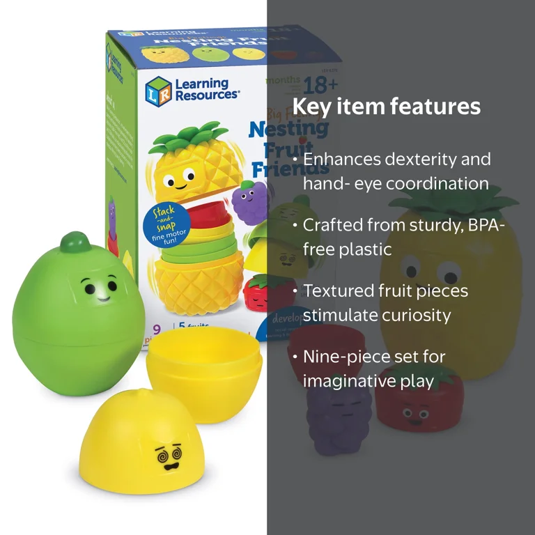 Learning Resources Big Feelings Nesting Fruit Friends, Social