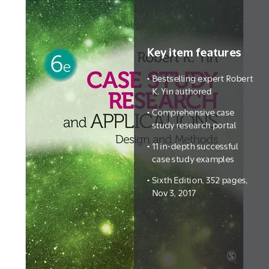 洋書 CASE STUDY RESEARCH 6e Case Study Research and Applications : Design and Methods