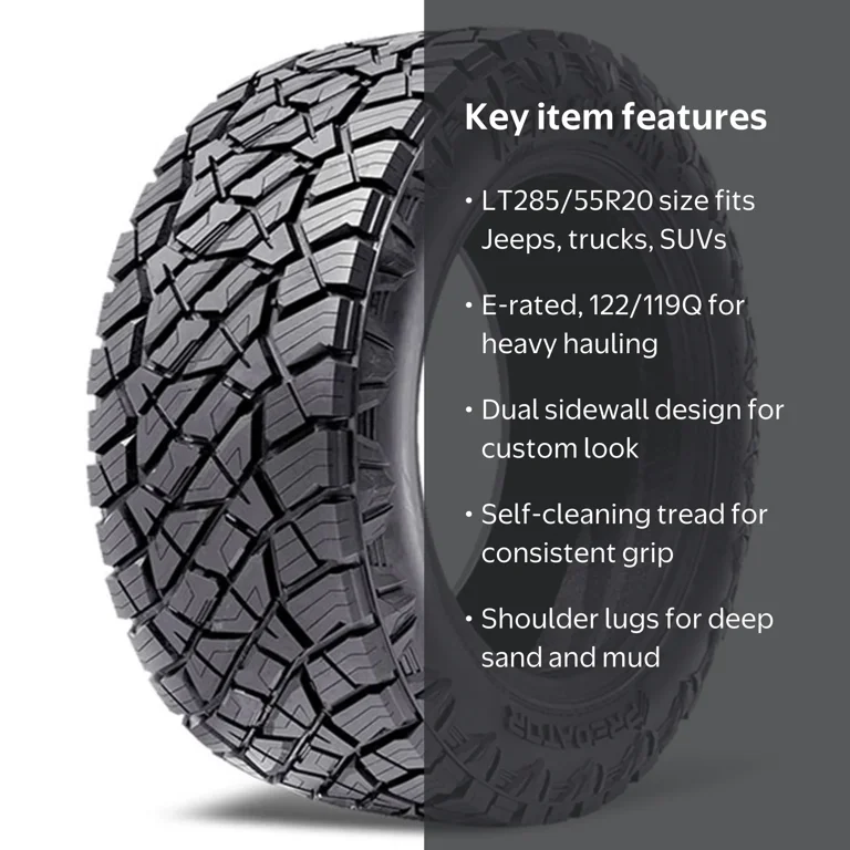 Predator New Mutant X-AT 285/55R20 122/119Q E All Terrain Light