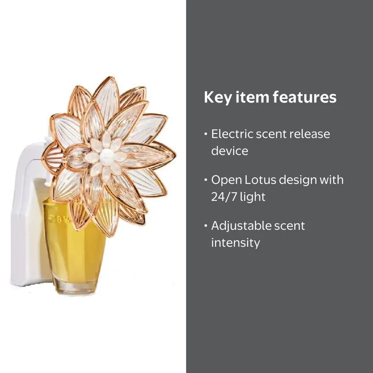 Bath & Body Works Wallflower Plug In, Open Lotus Nightlight