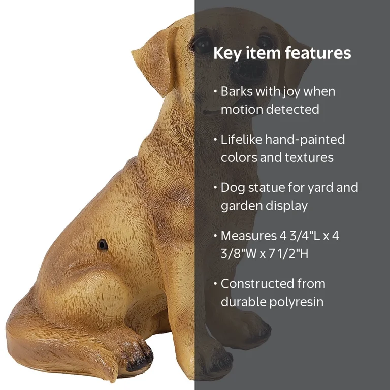 Fox River Creations Dog Barking Motion Sensor Yard and Garden
