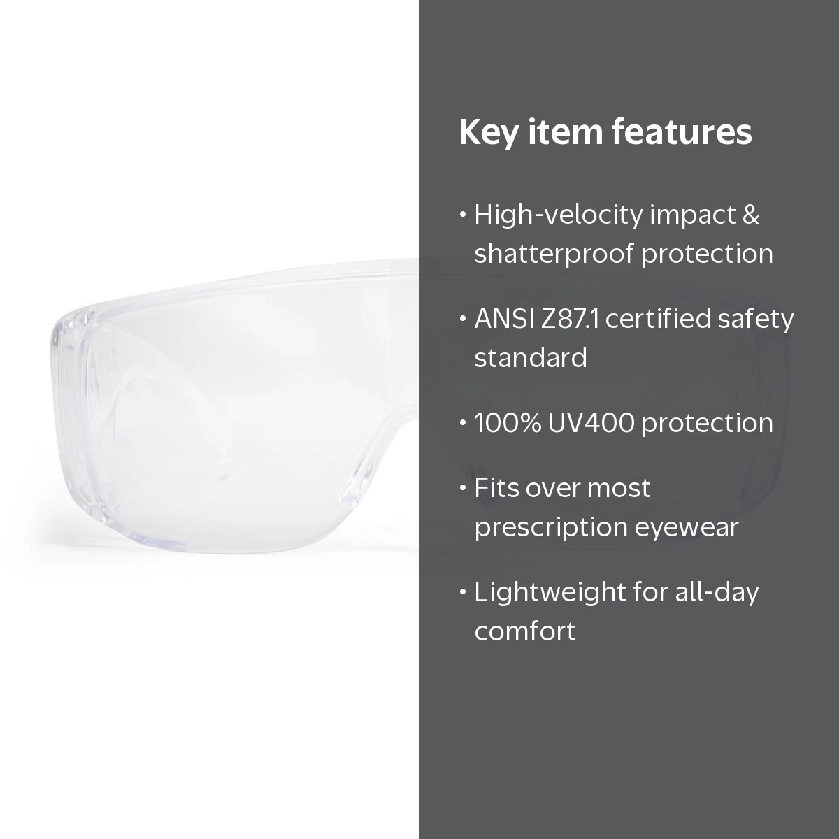 Hyper Tough Impact Protection Safety Glasses with Polycarbonate