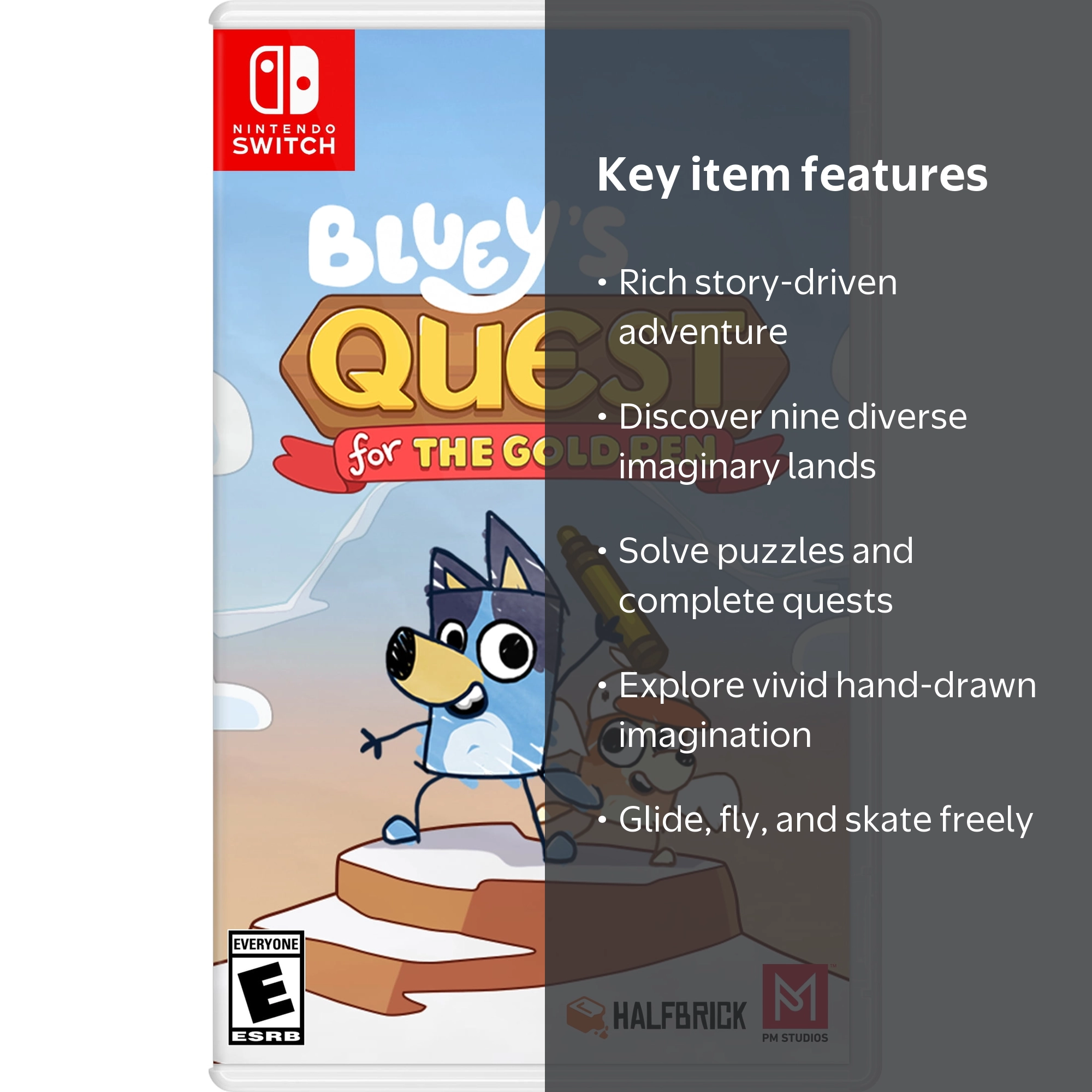 PM Studios, Bluey's Quest for The Gold Pen, Nintendo Switch game