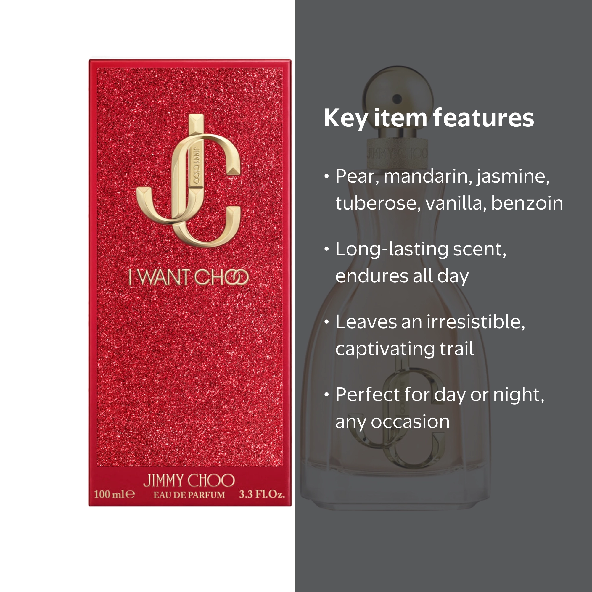 Jimmy Choo I Want Choo Eau De Parfum, Womenâ€™s Perfume, 100ml