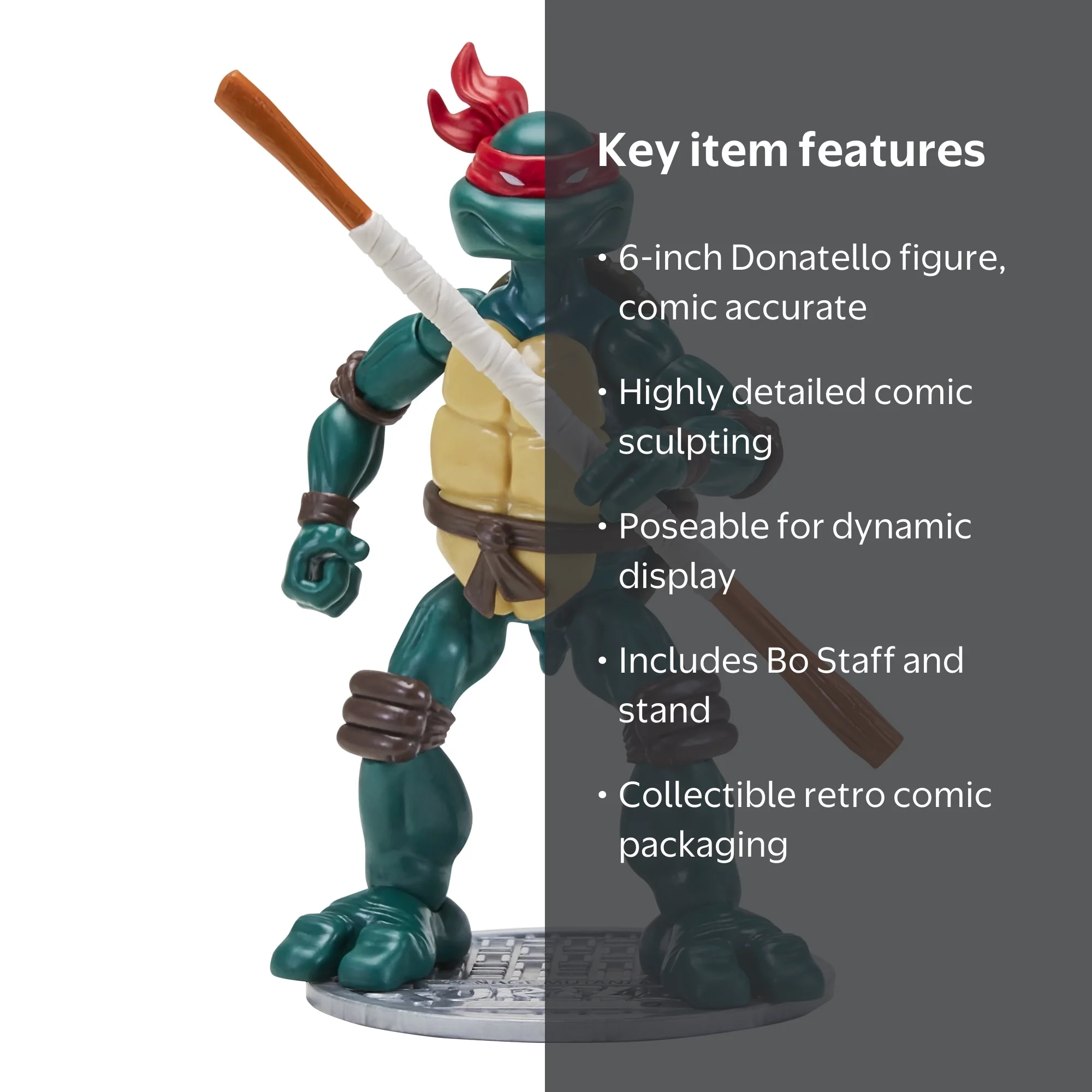 Teenage Mutant Ninja Turtles, Comic Book Donatello Figure, 6