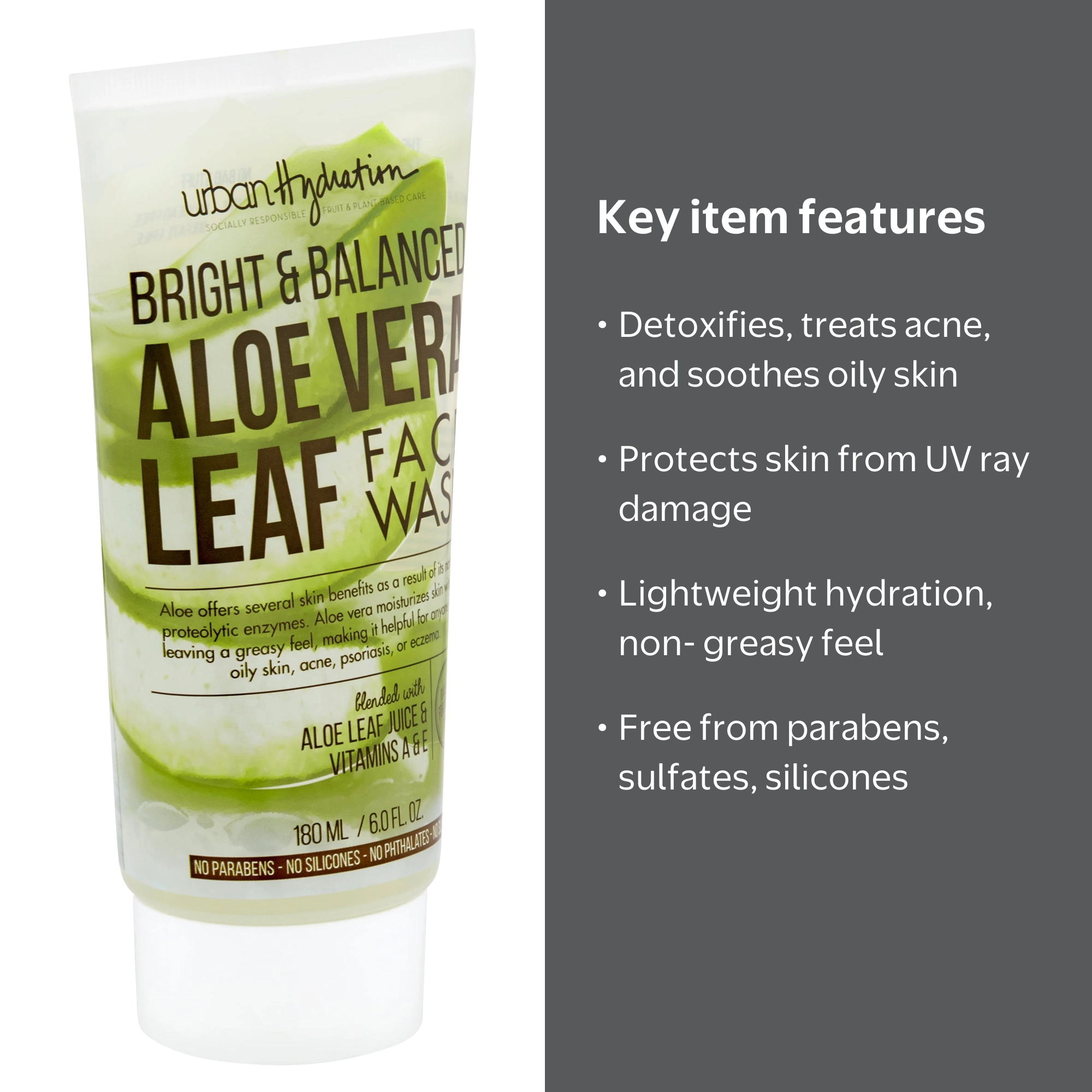 Urban Hydration, Gel Face Wash, 6.0 fl oz, Bright & Balanced
