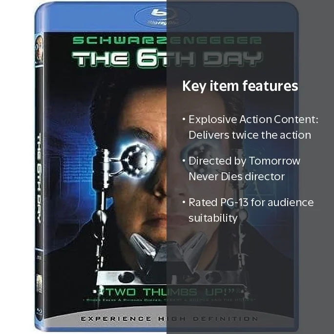 Sony Pictures Entertainment, Blu-ray, The 6th Day, Action Cloning