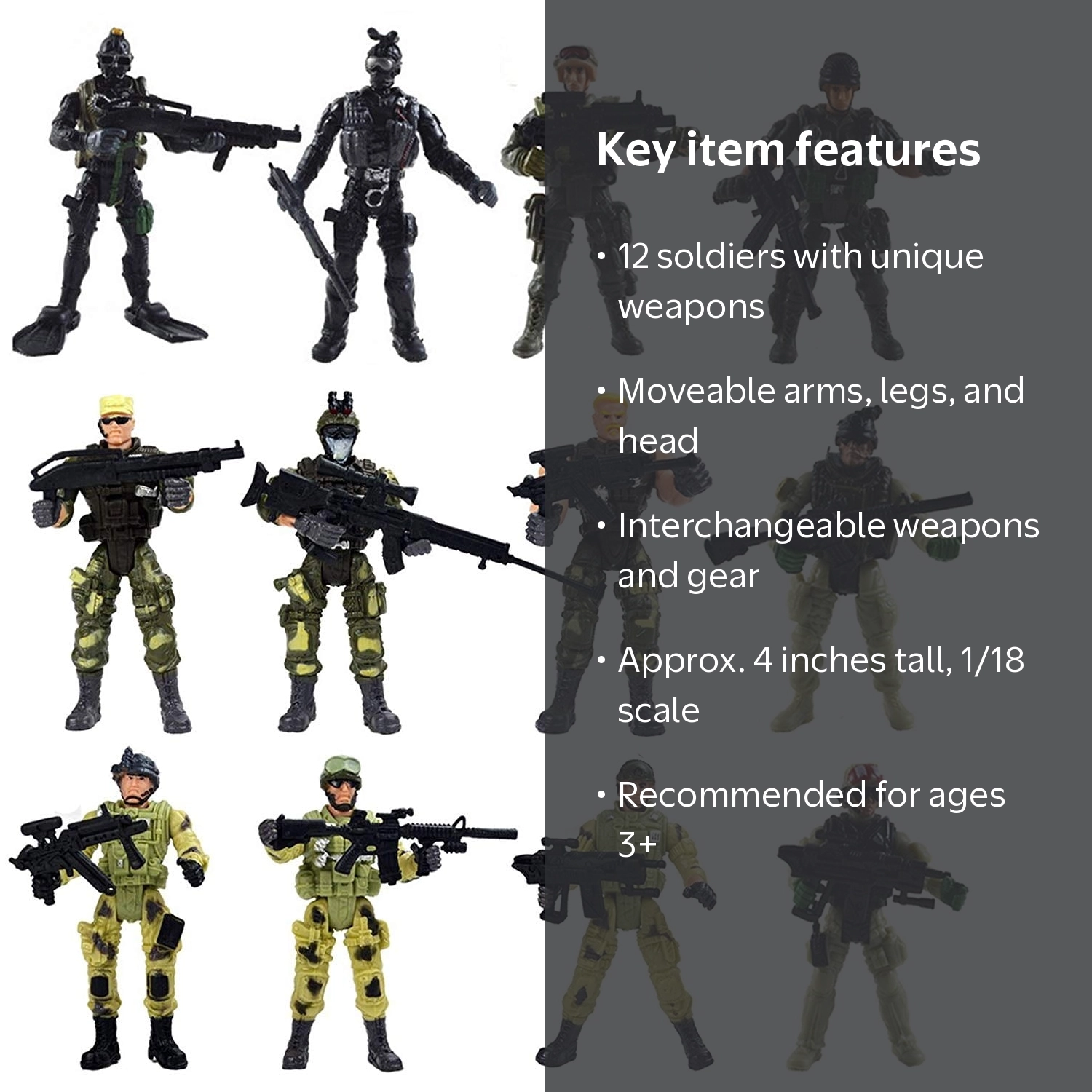 PlayWorld Mega Militia Special Forces Army SWAT Soldiers Action
