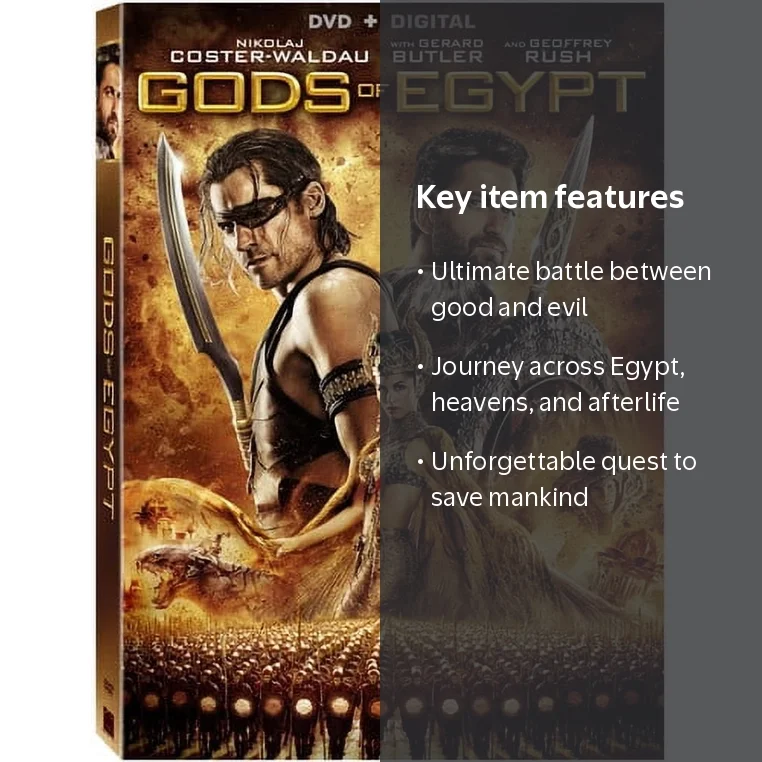 Lionsgate Home Entertainment, DVD, Gods of Egypt, VUDU Instawatch
