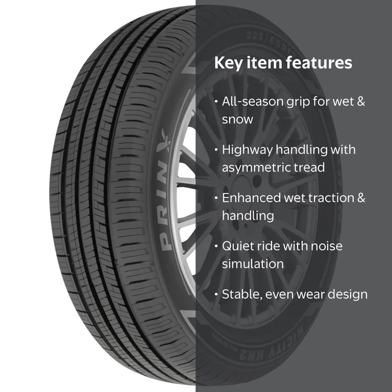 Free Shipping! Prinx All Season Passenger Tire 205/60R16 92V for