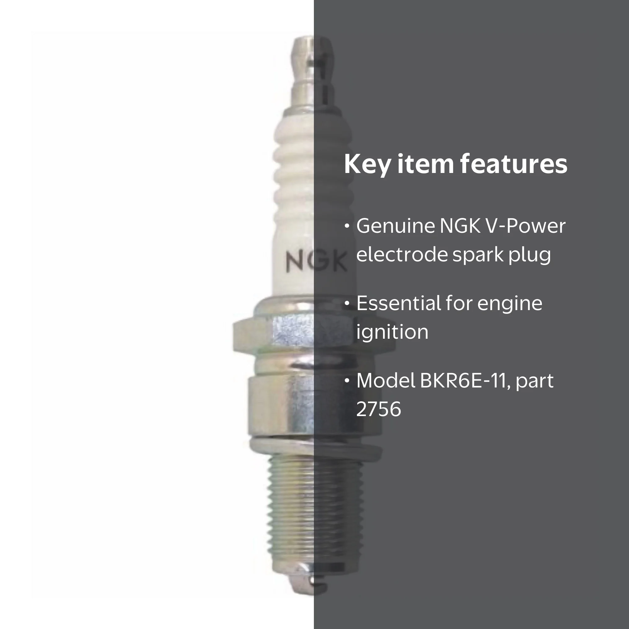 NGK, V-Power Spark Plug, BKR6E-11, Gasoline Engine - Walmart.com