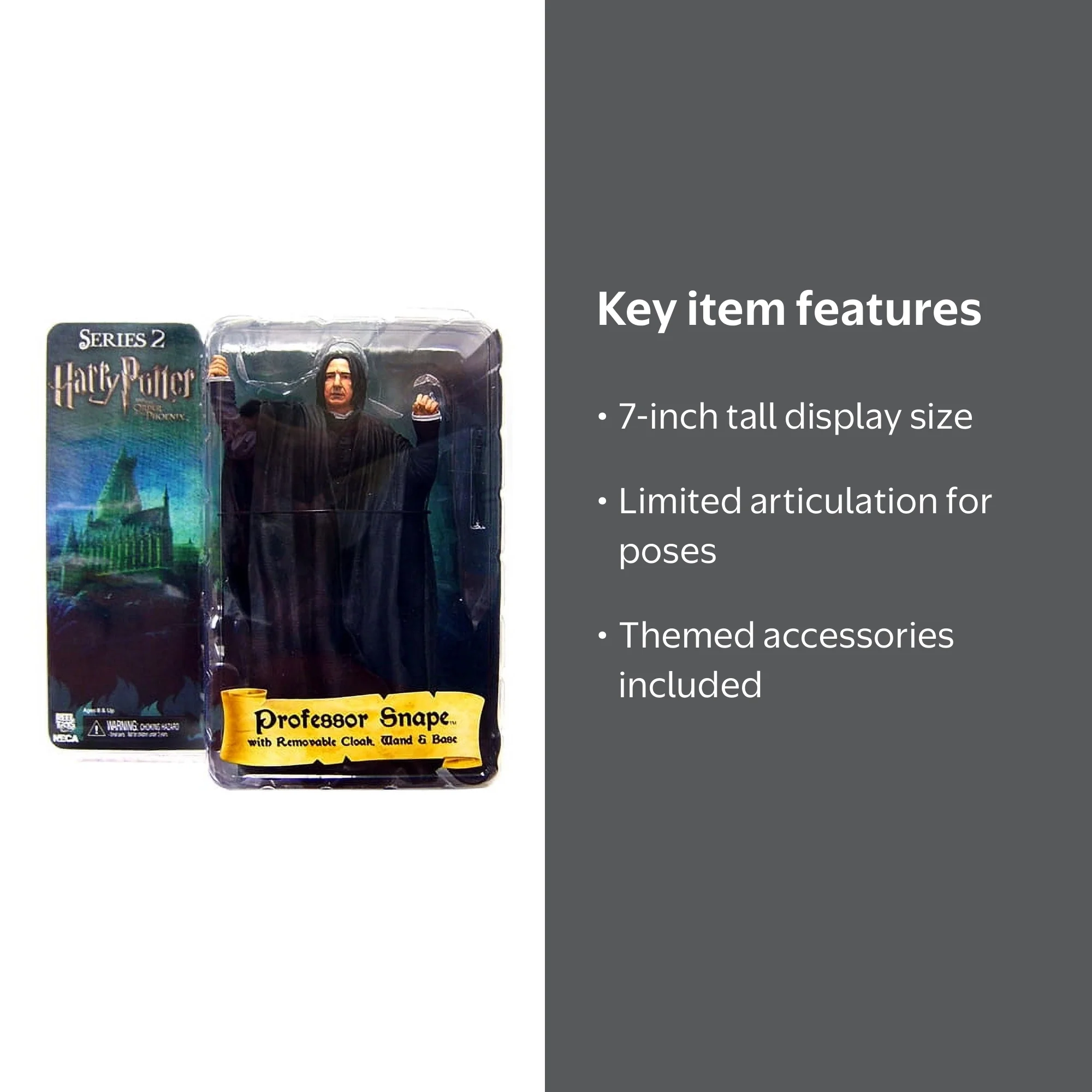 NECA Harry Potter Series 2 Professor Snape Action Figure - Walmart.com