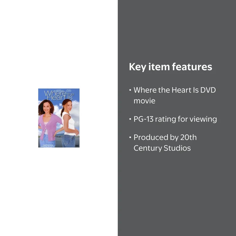 20th Century Studios: Where the Heart Is - A Tale of Love (DVD, PG