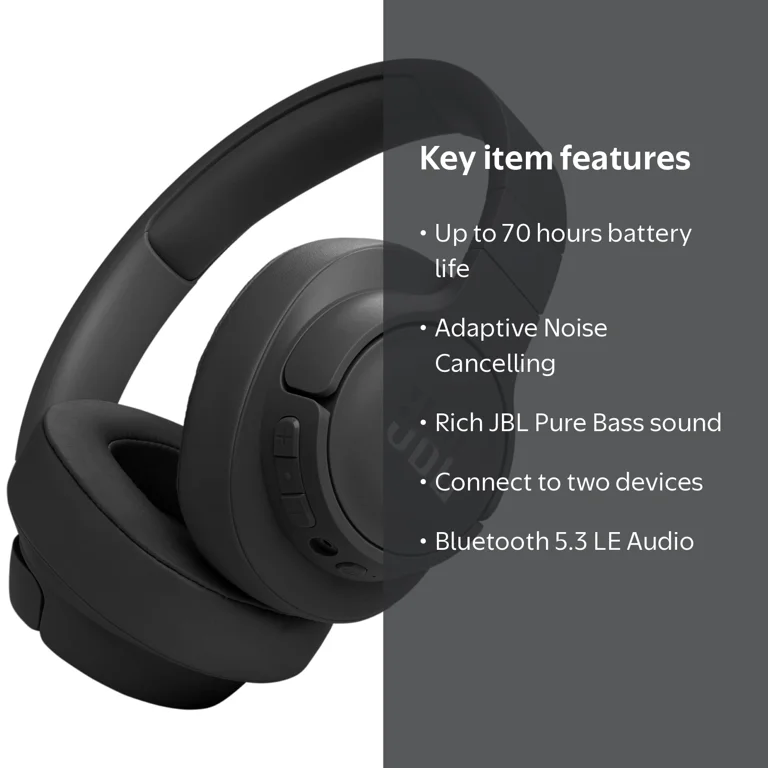 JBL, Tune 770NC, Adaptive Noise Cancelling Wireless Headphones