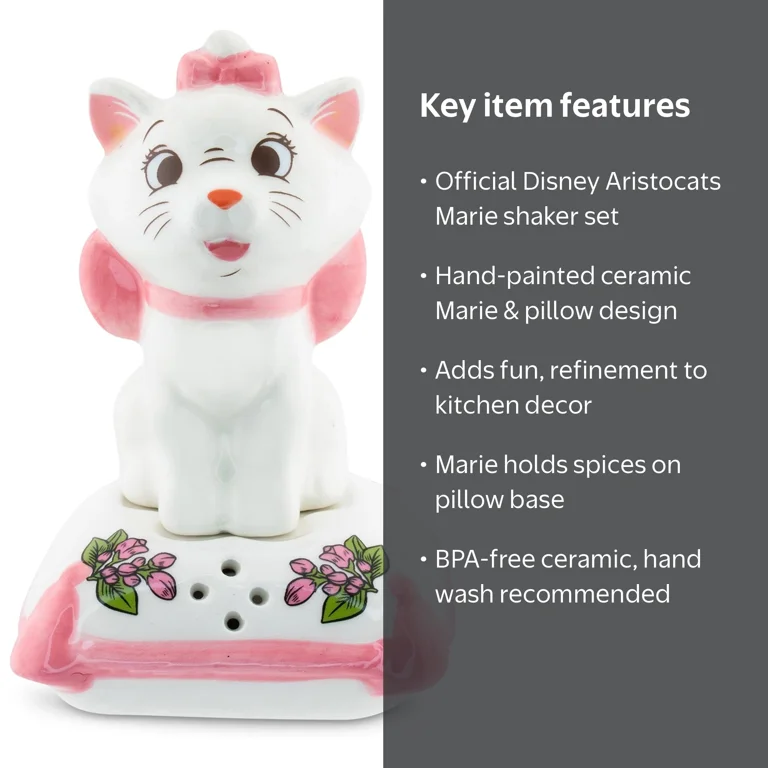 Disney The Aristocats Marie With Pillow Ceramic Salt and Pepper