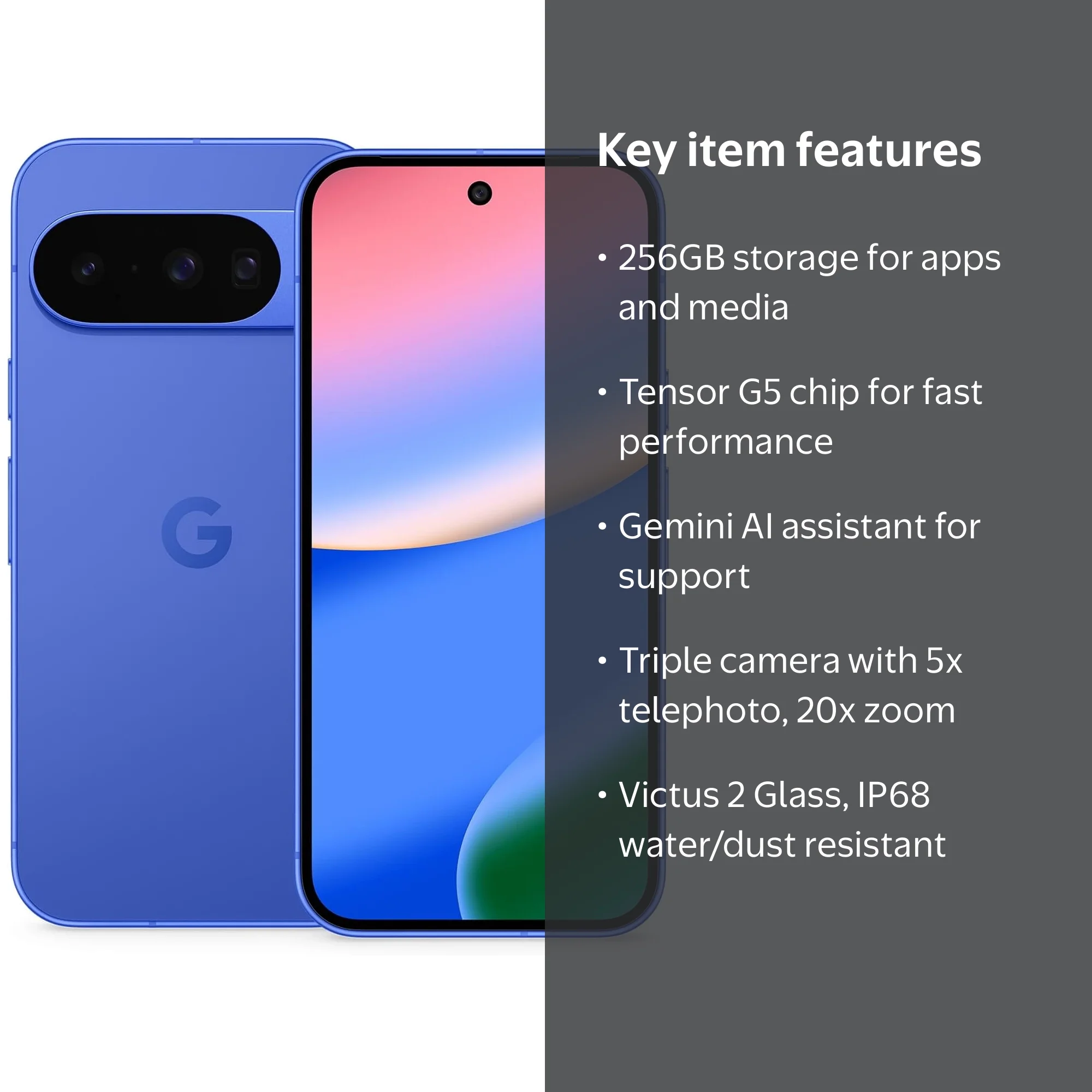 Google Pixel 10 Factory Unlocked 256GB - Indigo - Walmart.com
