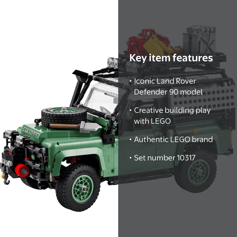 LEGO, Land Rover Classic Defender 90, 10317, Classic Building Toy
