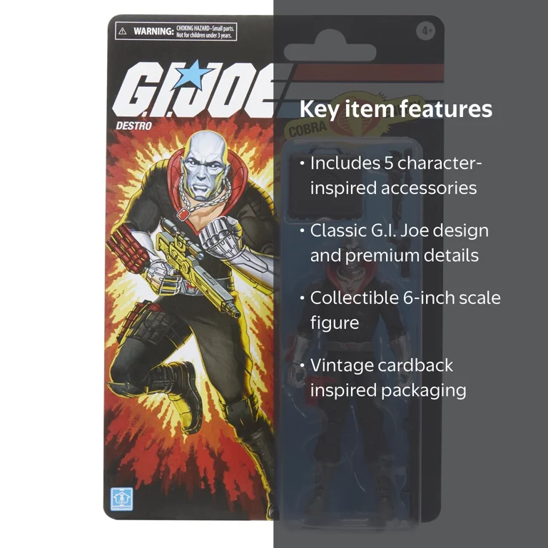 G.I. Joe: Classified Series Destro Kids Toy Action Figure for Boys