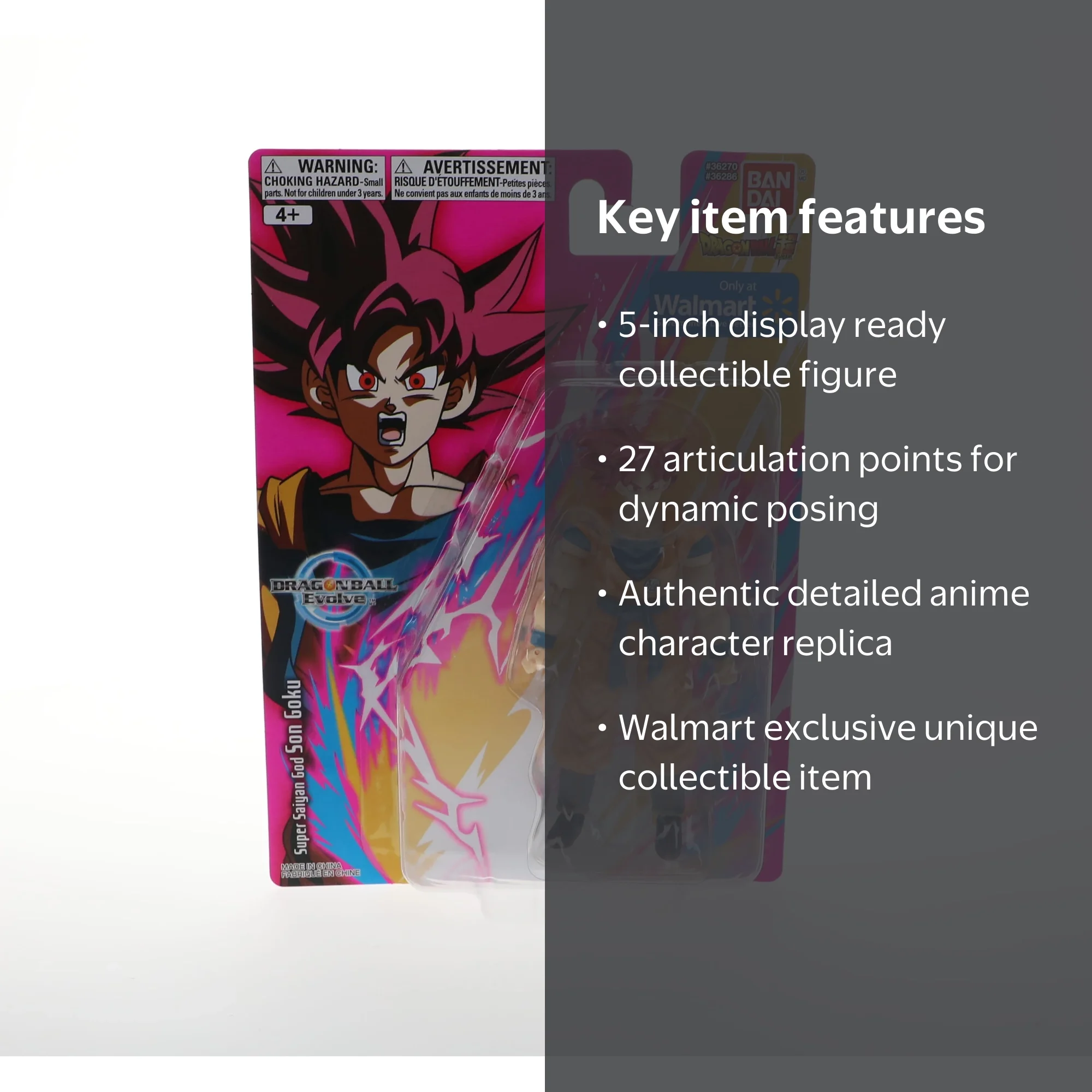 Dragon Ball Evolve 5" Action Figure Super Saiyan God Goku Exclusive -  Walmart.com