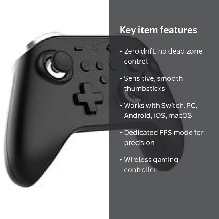 ZEN PRO Wireless Gaming Controller - Black - Walmart.com