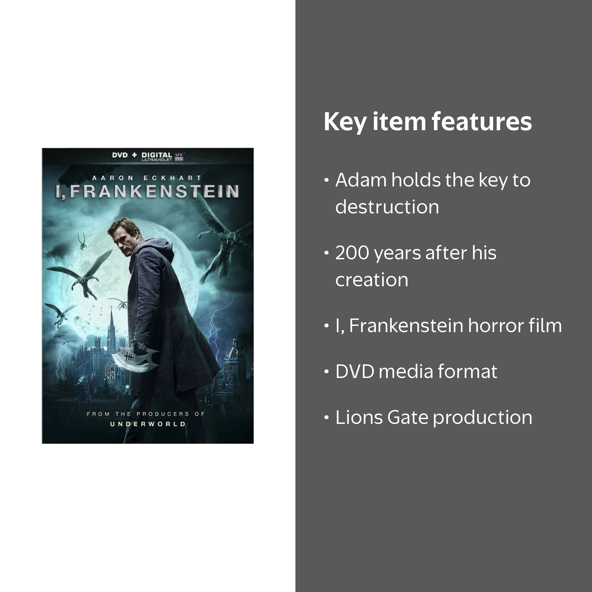 I, Frankenstein (DVD), Lions Gate, Horror - Walmart.com