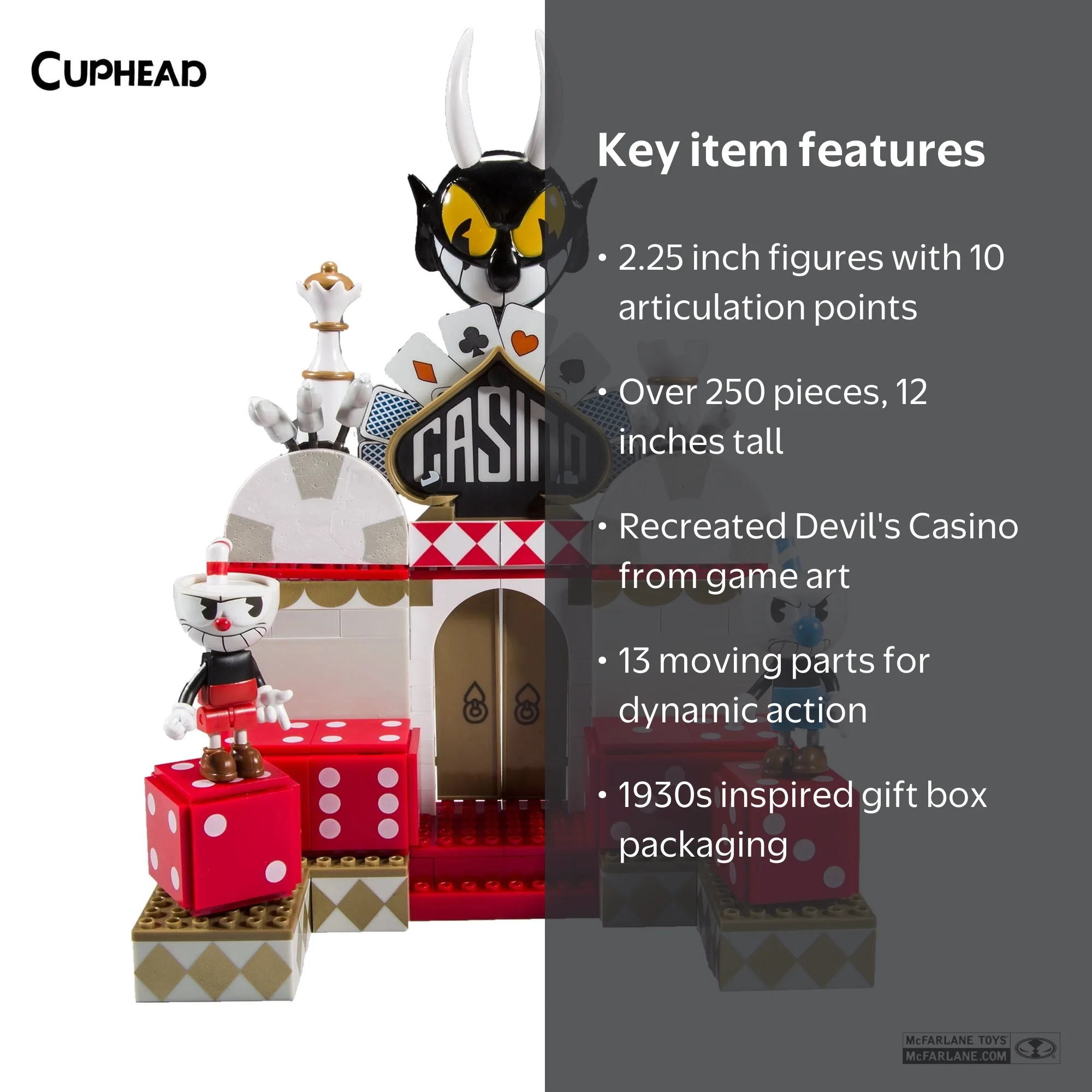 CUPHEAD LARGE CONSTRUCTION SET - CHAOTIC CASINO - Walmart.com
