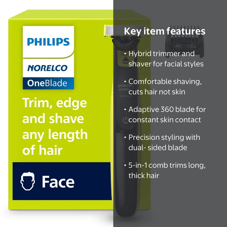 Philips Norelco, Trimmer and Shaver, 360 Face, QP2724/70 - Walmart.com