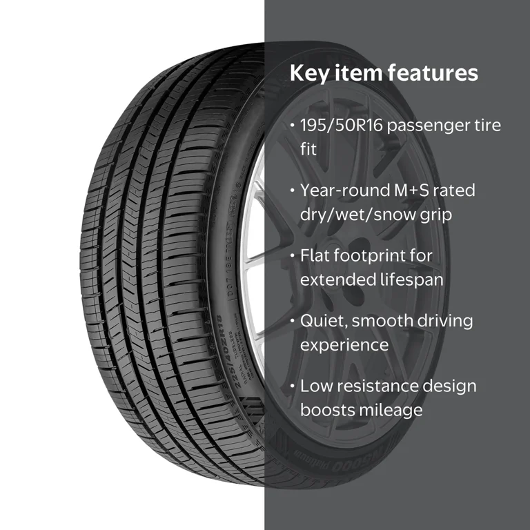Nexen N5000 Platinum All-Season Passenger Tire, 195/50R16 84V, for