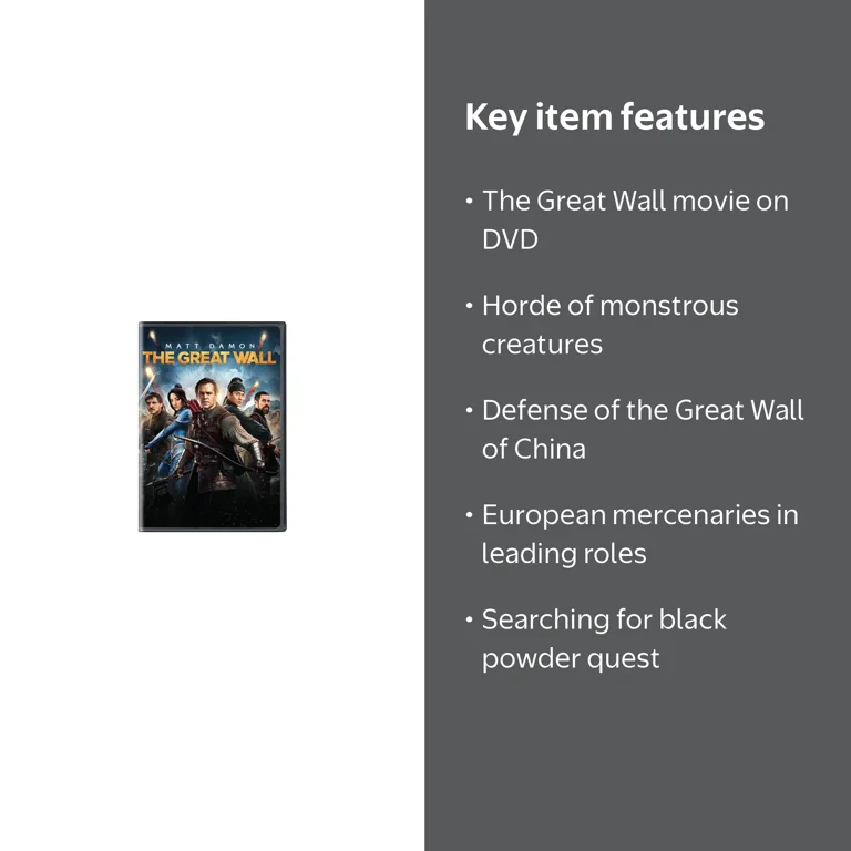 The Great Wall [DVD] - Walmart.com