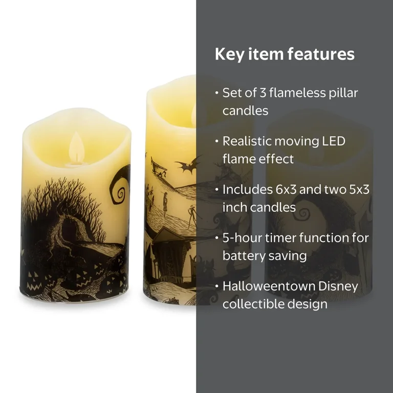 Disney's Nightmare Before Christmas LED Flickering Flameless